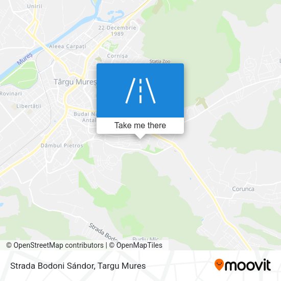 Strada Bodoni Sándor map
