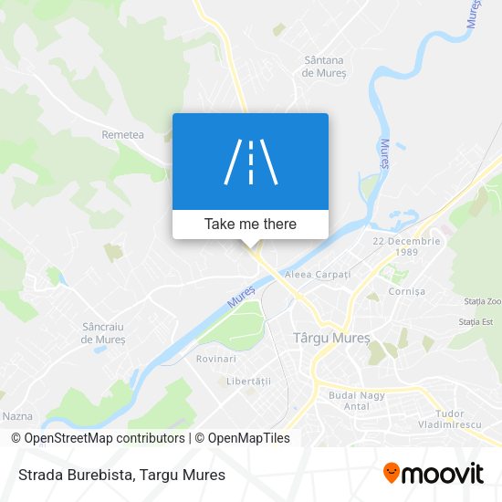 Strada Burebista map