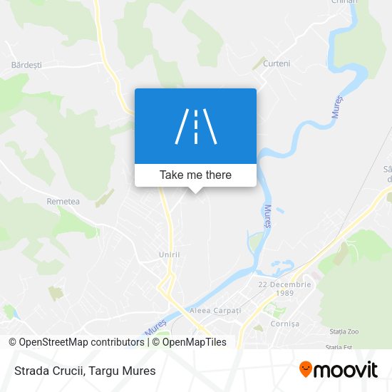 Strada Crucii map