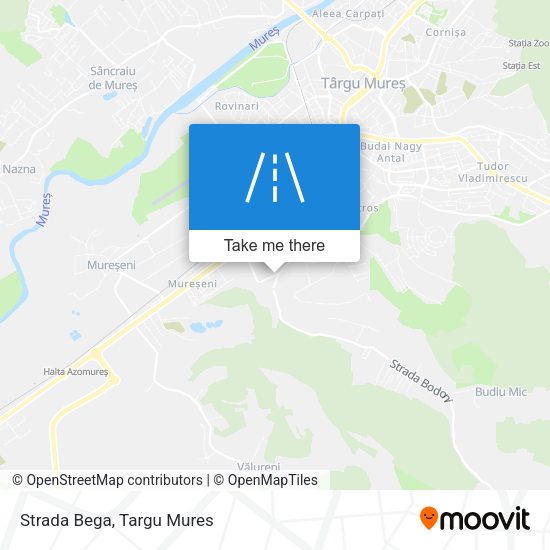 Strada Bega map