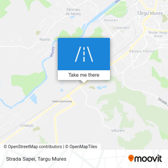 Strada Sapei map