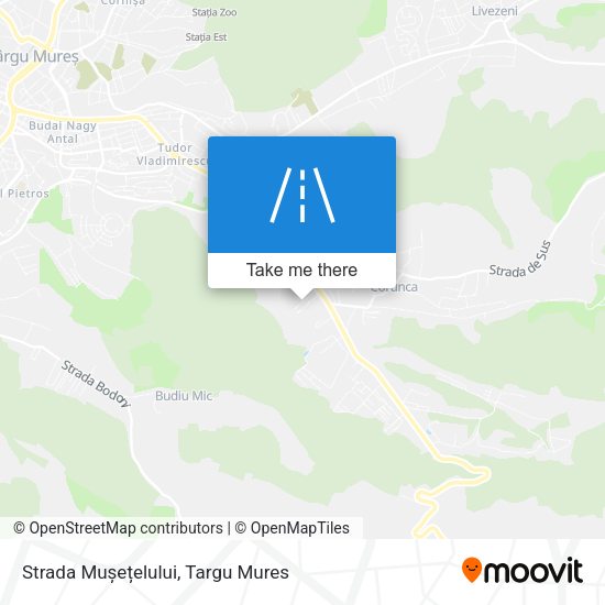 Strada Mușețelului map