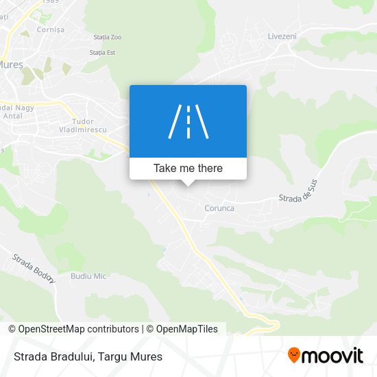 Strada Bradului map