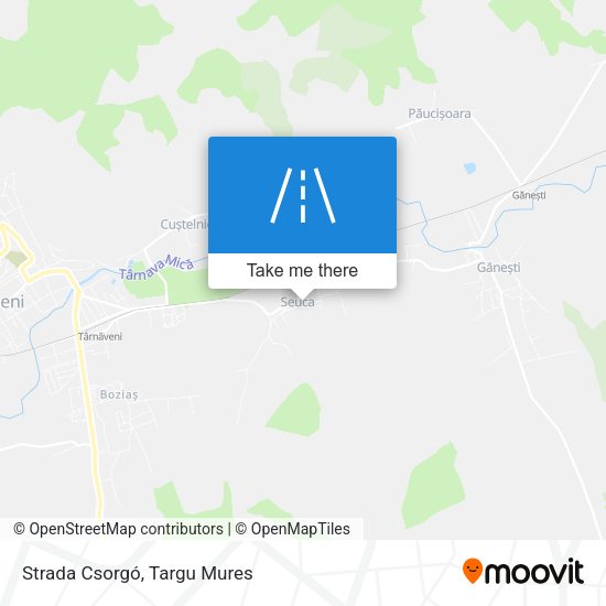 Strada Csorgó map