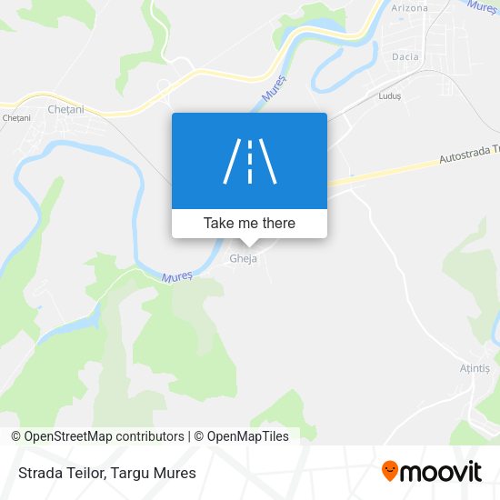 Strada Teilor map