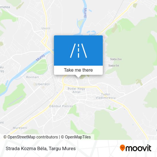 Strada Kozma Béla map