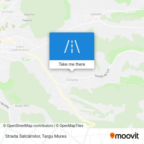 Strada Salcâmilor map