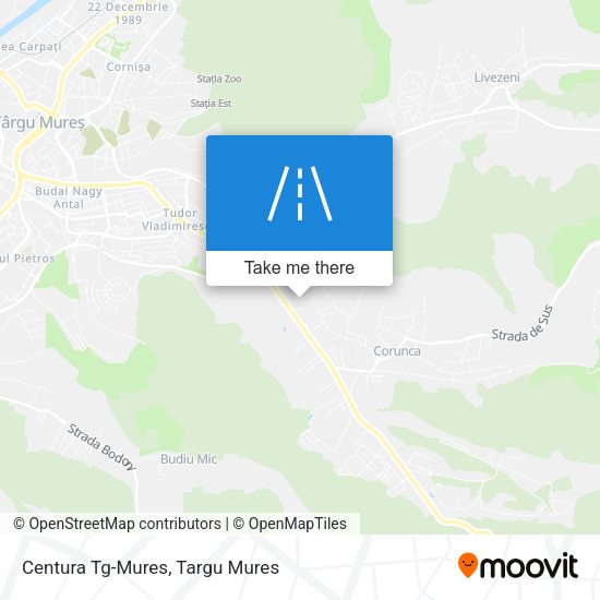 Centura Tg-Mures map
