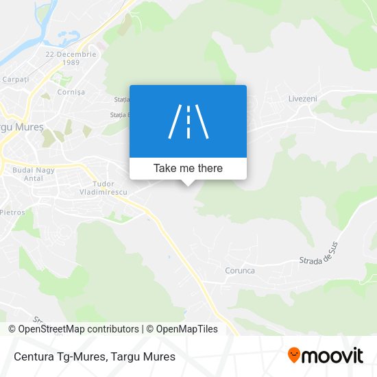 Centura Tg-Mures map