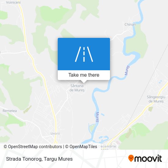 Strada Tonorog map