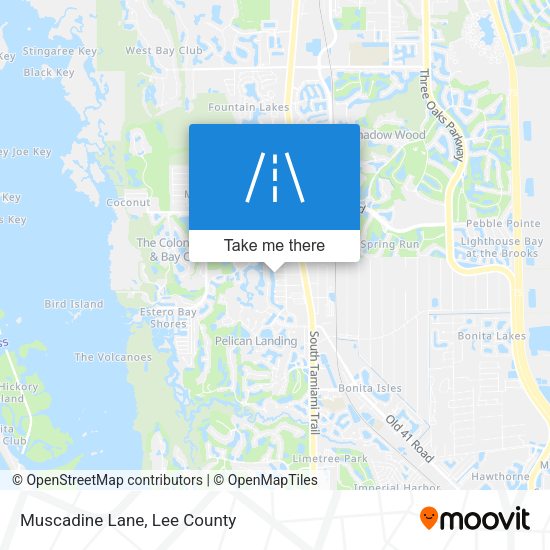 Muscadine Lane map