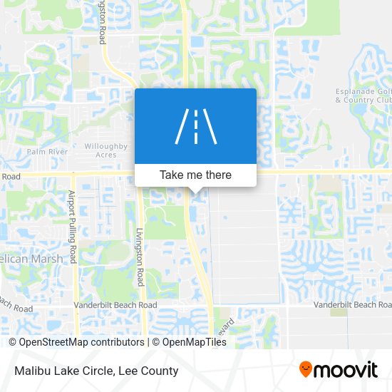 Malibu Lake Circle map