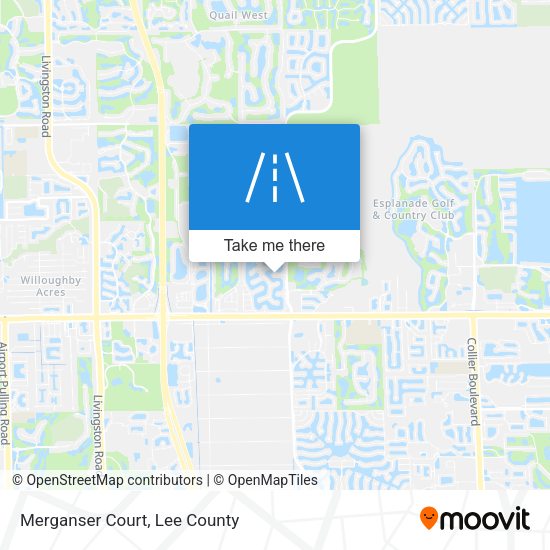 Merganser Court map