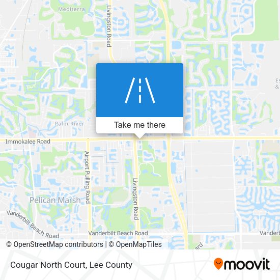 Cougar North Court map