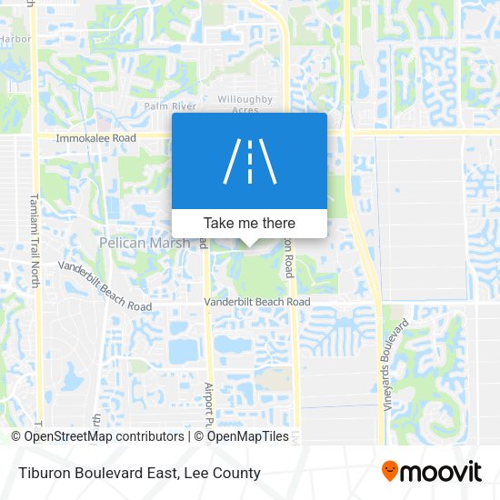 Tiburon Boulevard East map