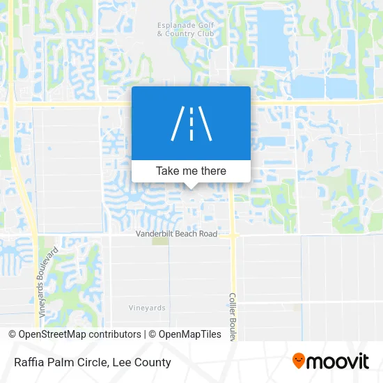 Raffia Palm Circle map