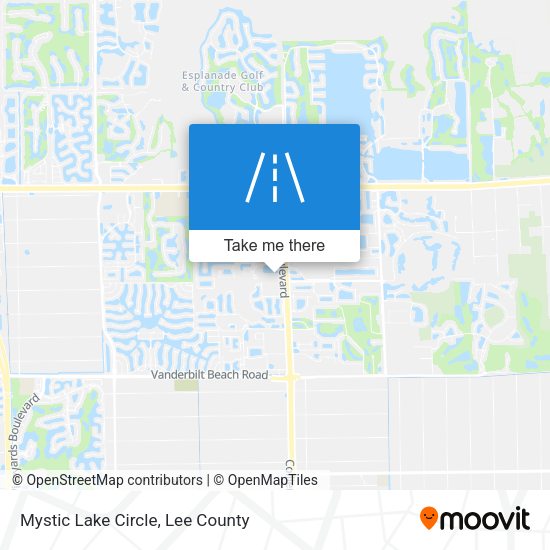 Mystic Lake Circle map