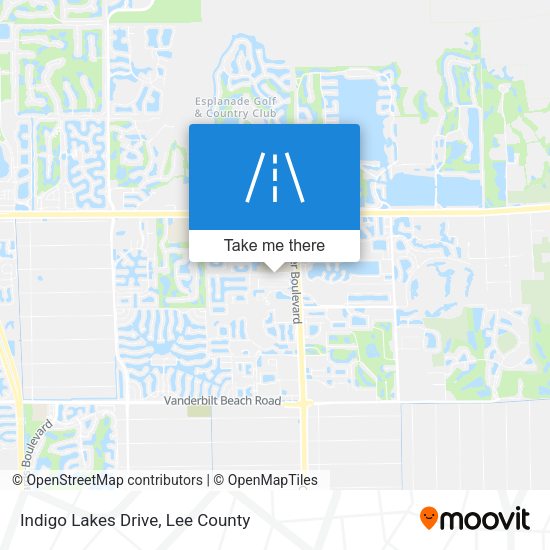 Mapa de Indigo Lakes Drive