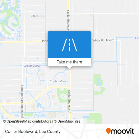 Collier Boulevard map