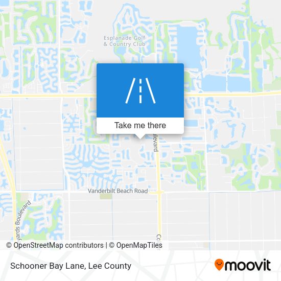 Mapa de Schooner Bay Lane