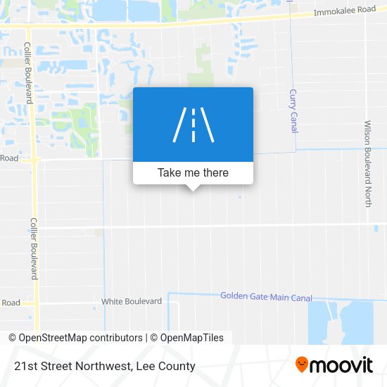 21st Street Northwest map