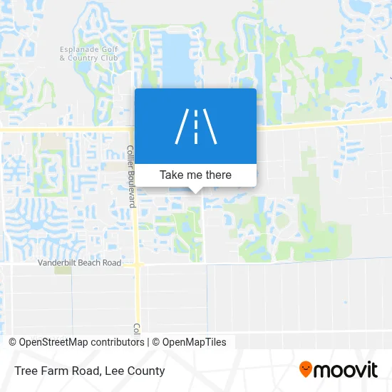 Tree Farm Road map