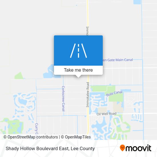 Shady Hollow Boulevard East map