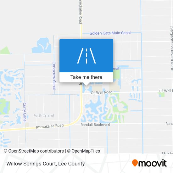 Willow Springs Court map