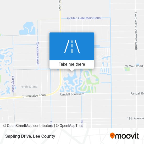 Mapa de Sapling Drive