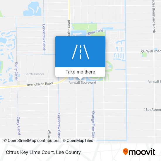 Citrus Key Lime Court map
