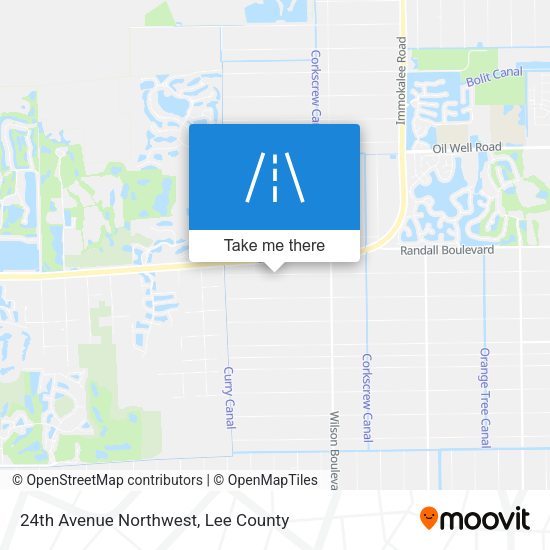 24th Avenue Northwest map