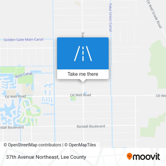 37th Avenue Northeast map