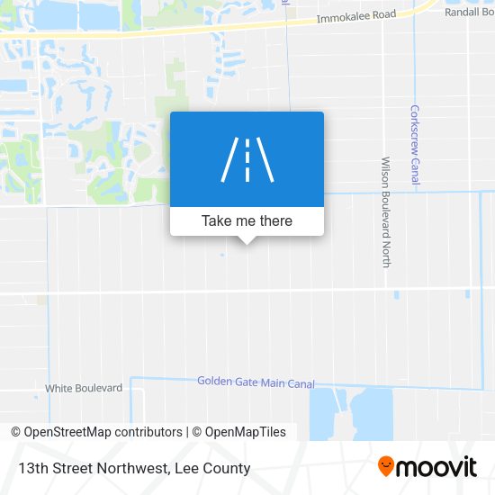 13th Street Northwest map