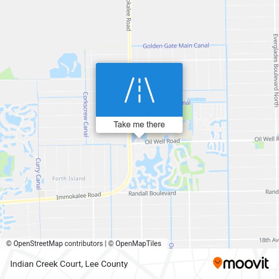 Mapa de Indian Creek Court