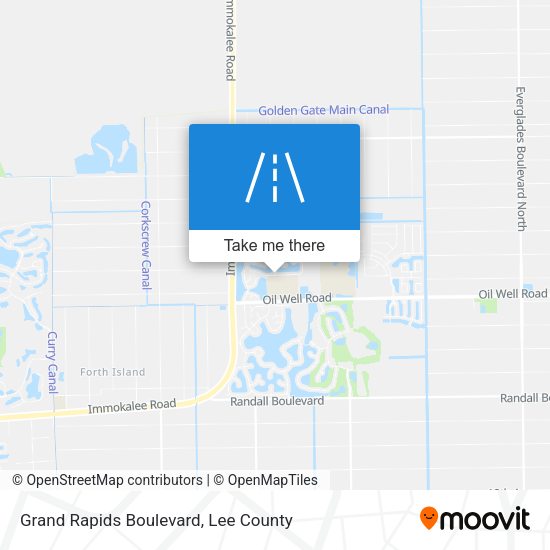 Mapa de Grand Rapids Boulevard