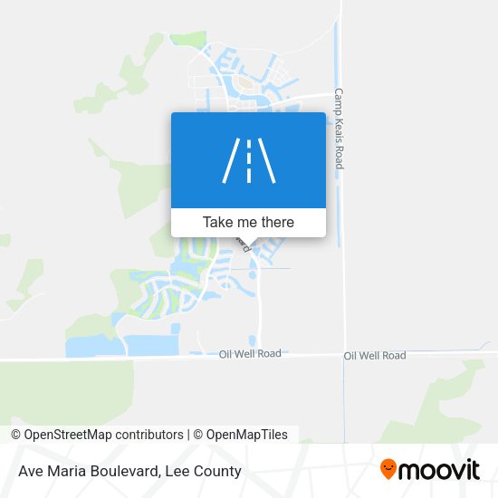 Ave Maria Boulevard map