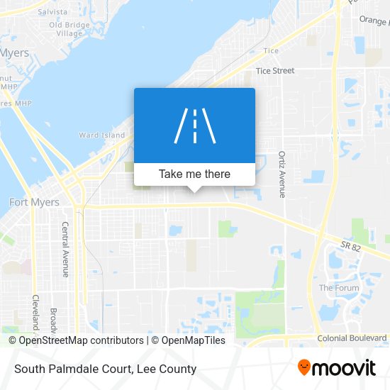 Mapa de South Palmdale Court