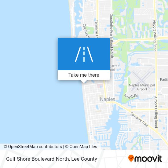 Mapa de Gulf Shore Boulevard North