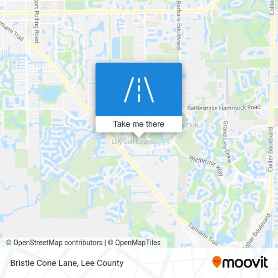 Mapa de Bristle Cone Lane