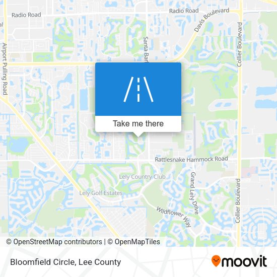 Bloomfield Circle map
