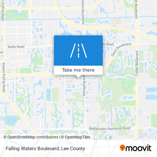 Falling Waters Boulevard map