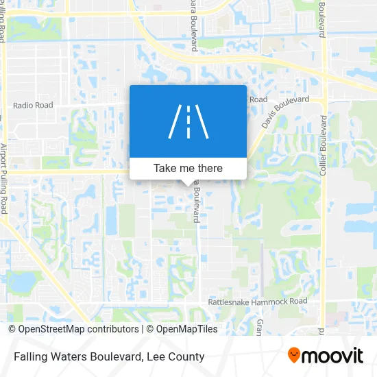 Falling Waters Boulevard map