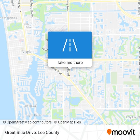 Great Blue Drive map