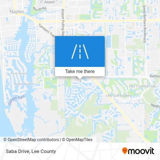 Saba Drive map
