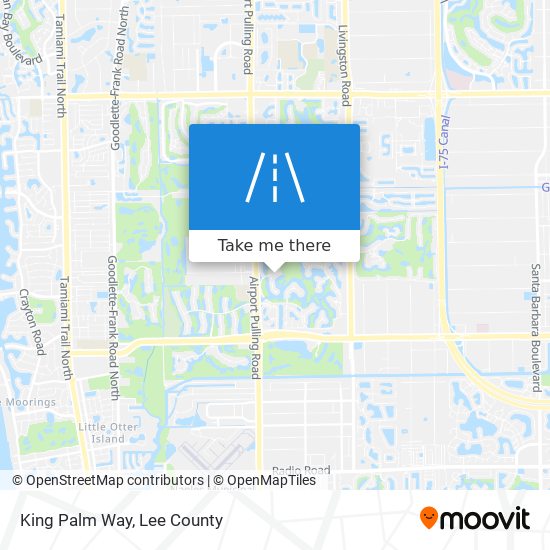 King Palm Way map