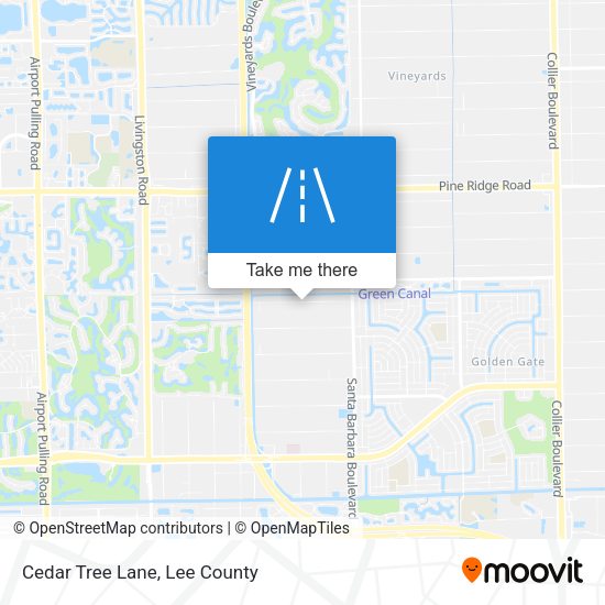 Cedar Tree Lane map