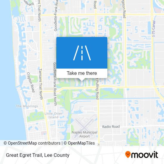 Great Egret Trail map