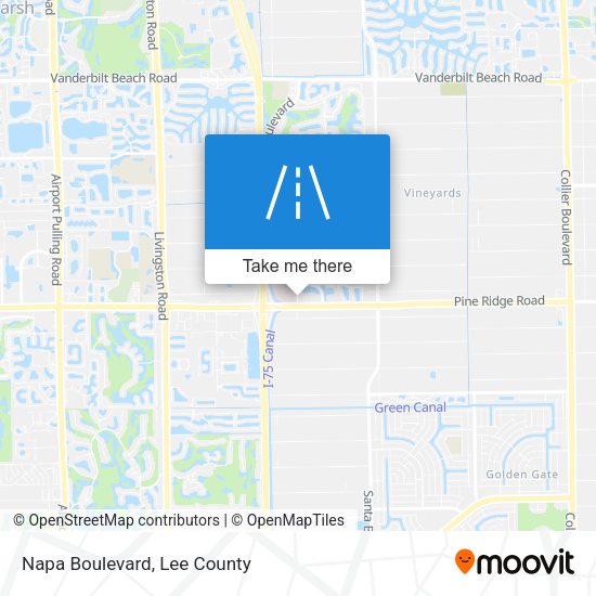 Mapa de Napa Boulevard