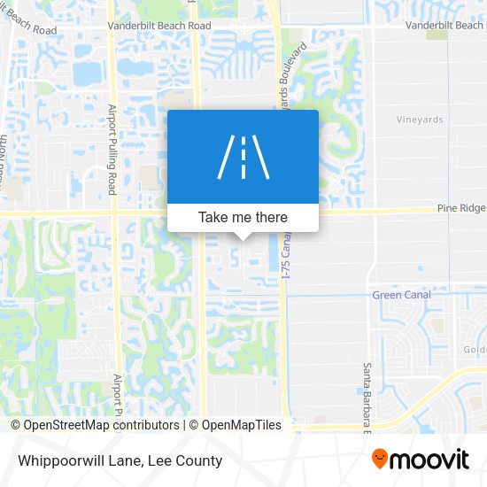 Mapa de Whippoorwill Lane