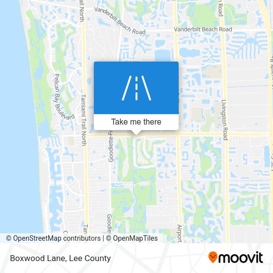 Mapa de Boxwood Lane
